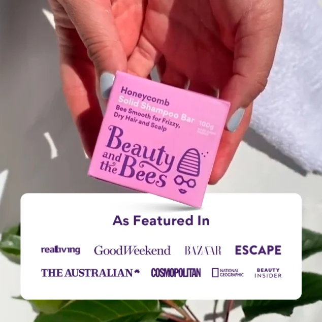 Bee Smooth for Dry / Frizzy Hair and Scalp – pH Balanced Shampoo Bar - Image 5